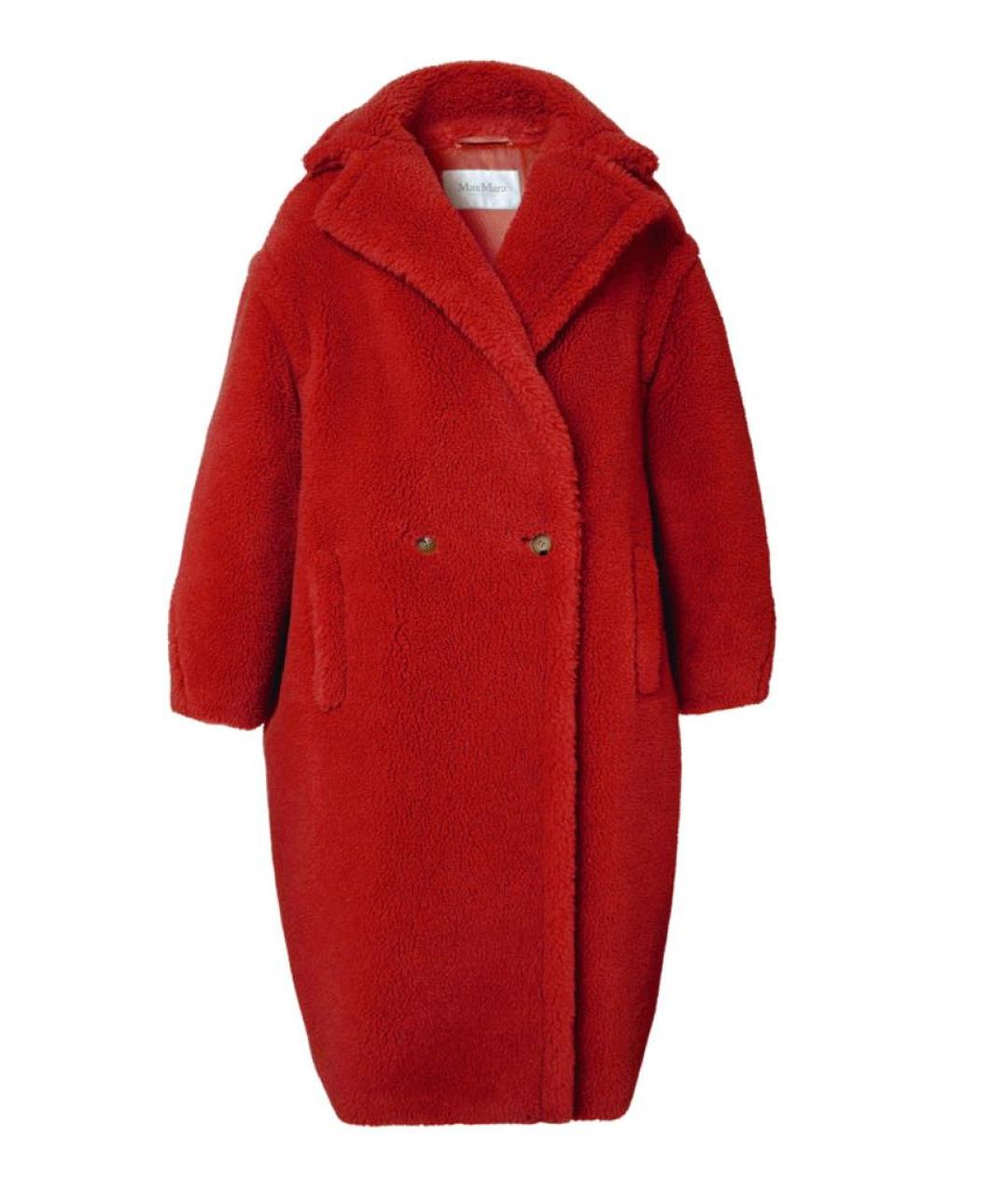 MAX MARA Красная меховая шуба, фото 9