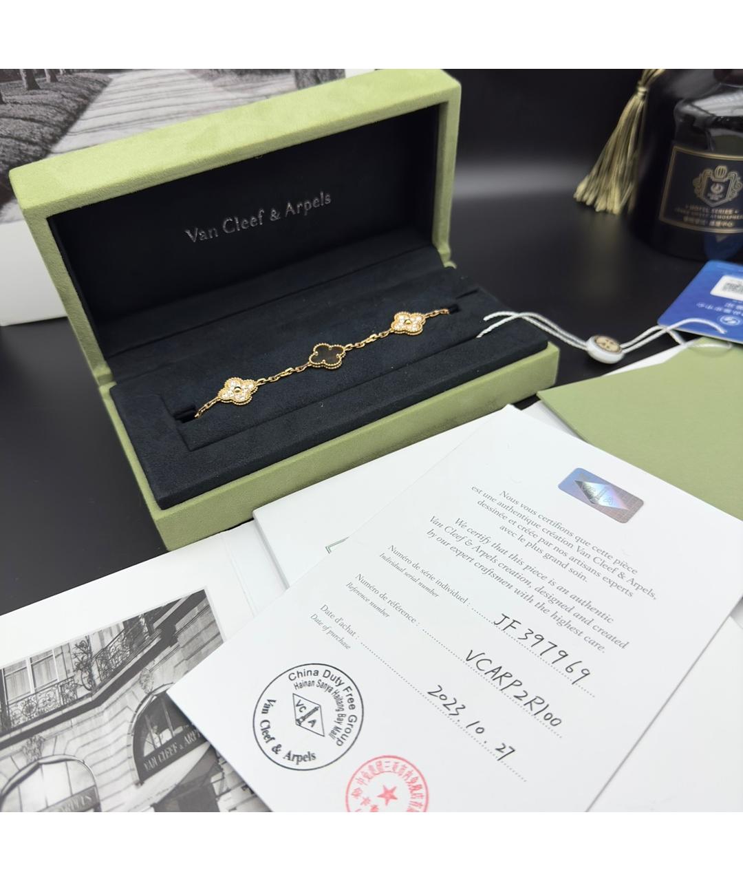 VAN CLEEF & ARPELS Серый браслет из розового золота, фото 3