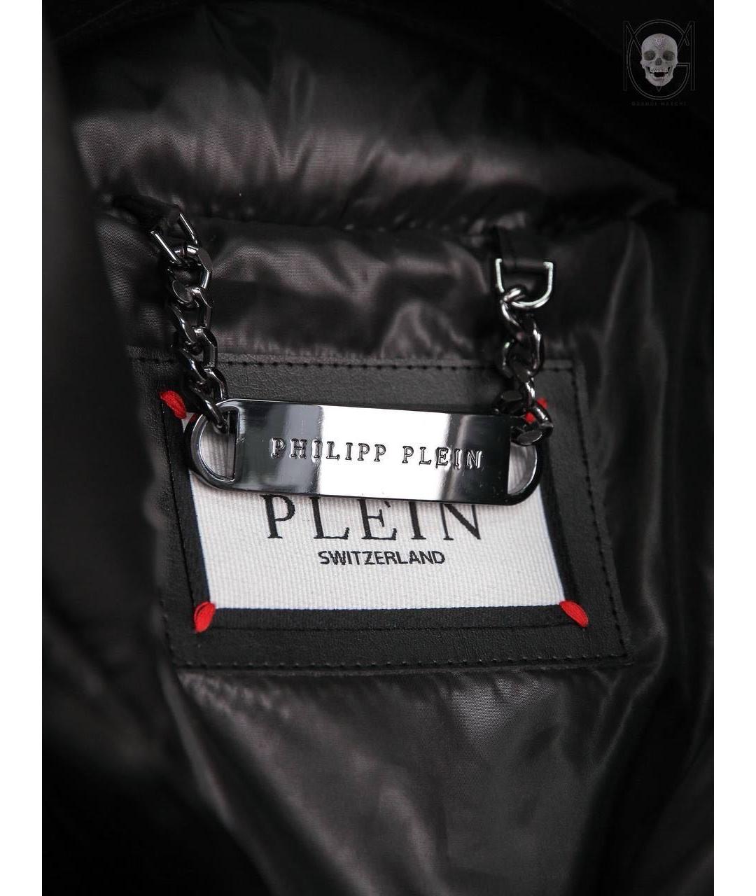 PHILIPP PLEIN Черный пуховик, фото 6