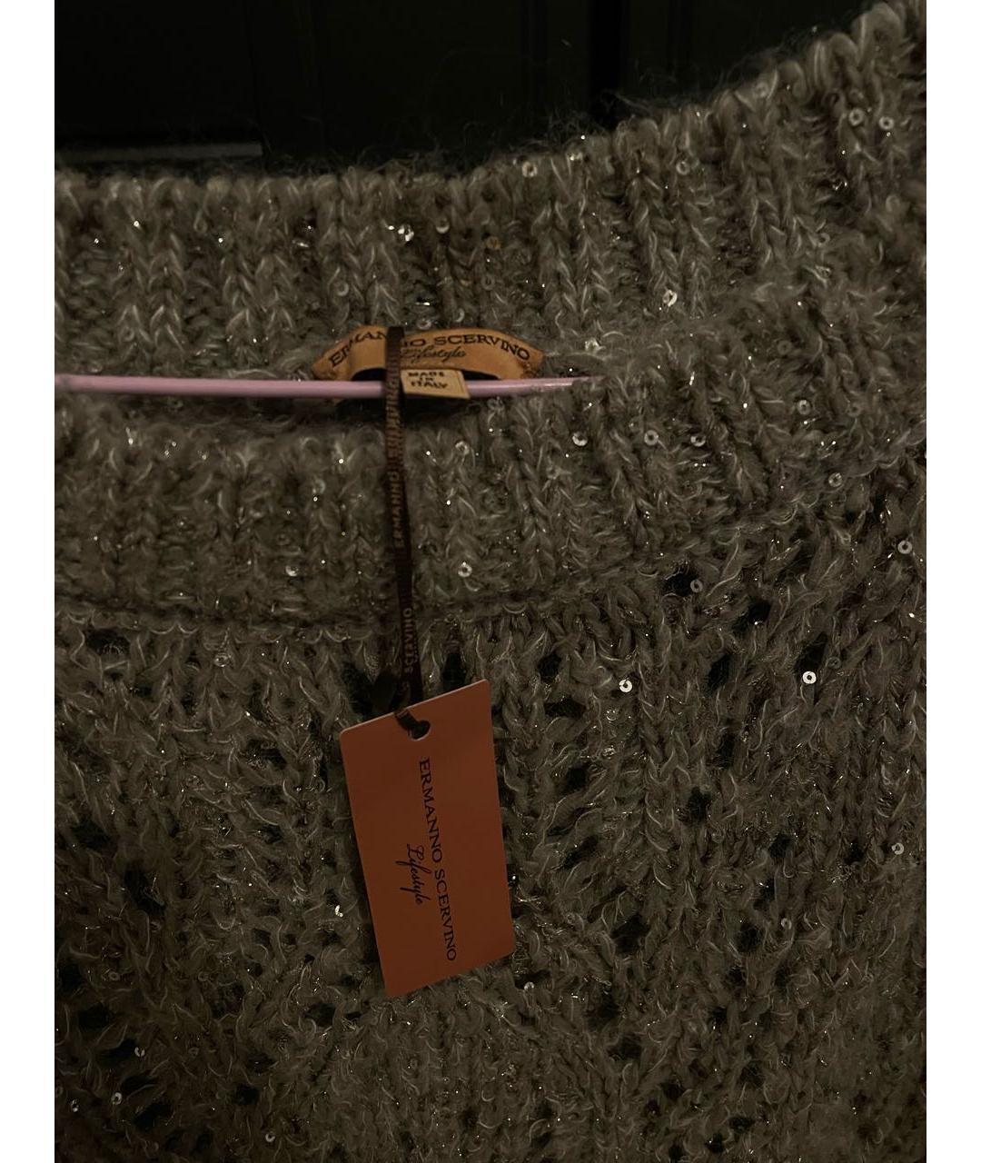 ERMANNO SCERVINO Серый полиамидовый джемпер / свитер, фото 3