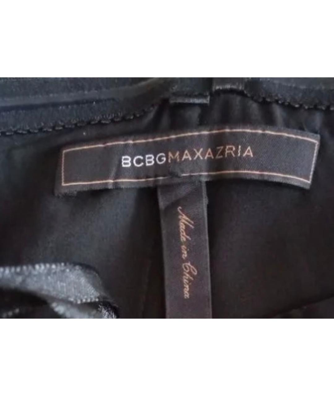 BCBG MAXAZRIA Черное шифоновое коктейльное платье, фото 3