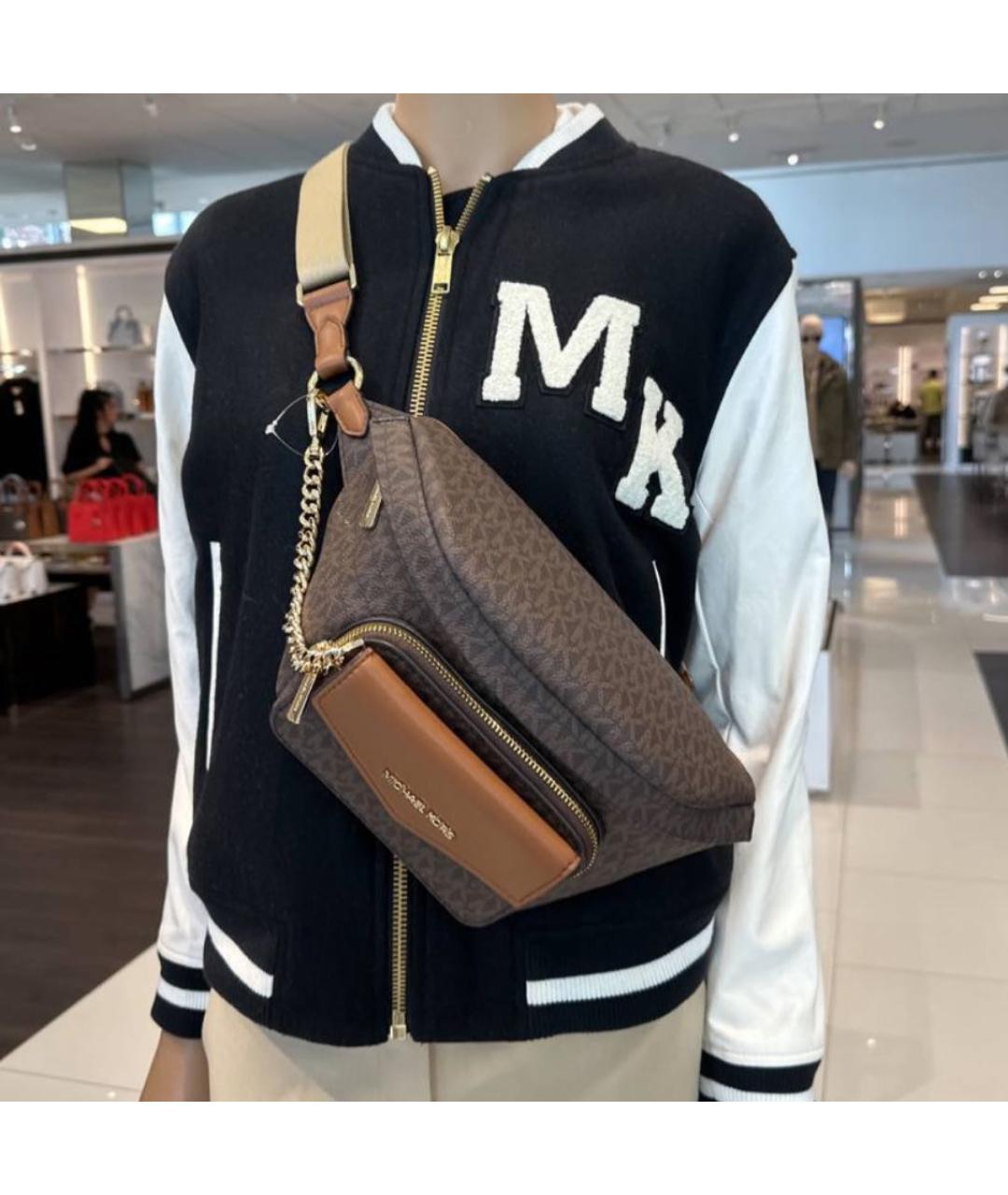 MICHAEL KORS Коричневая поясная сумка, фото 2