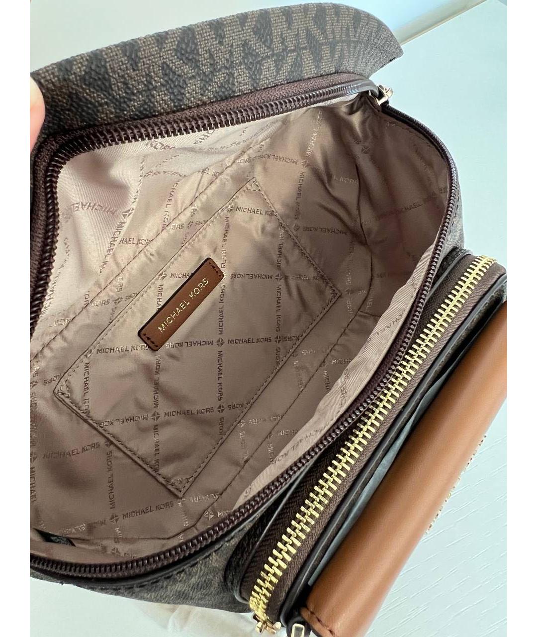 MICHAEL KORS Коричневая поясная сумка, фото 3
