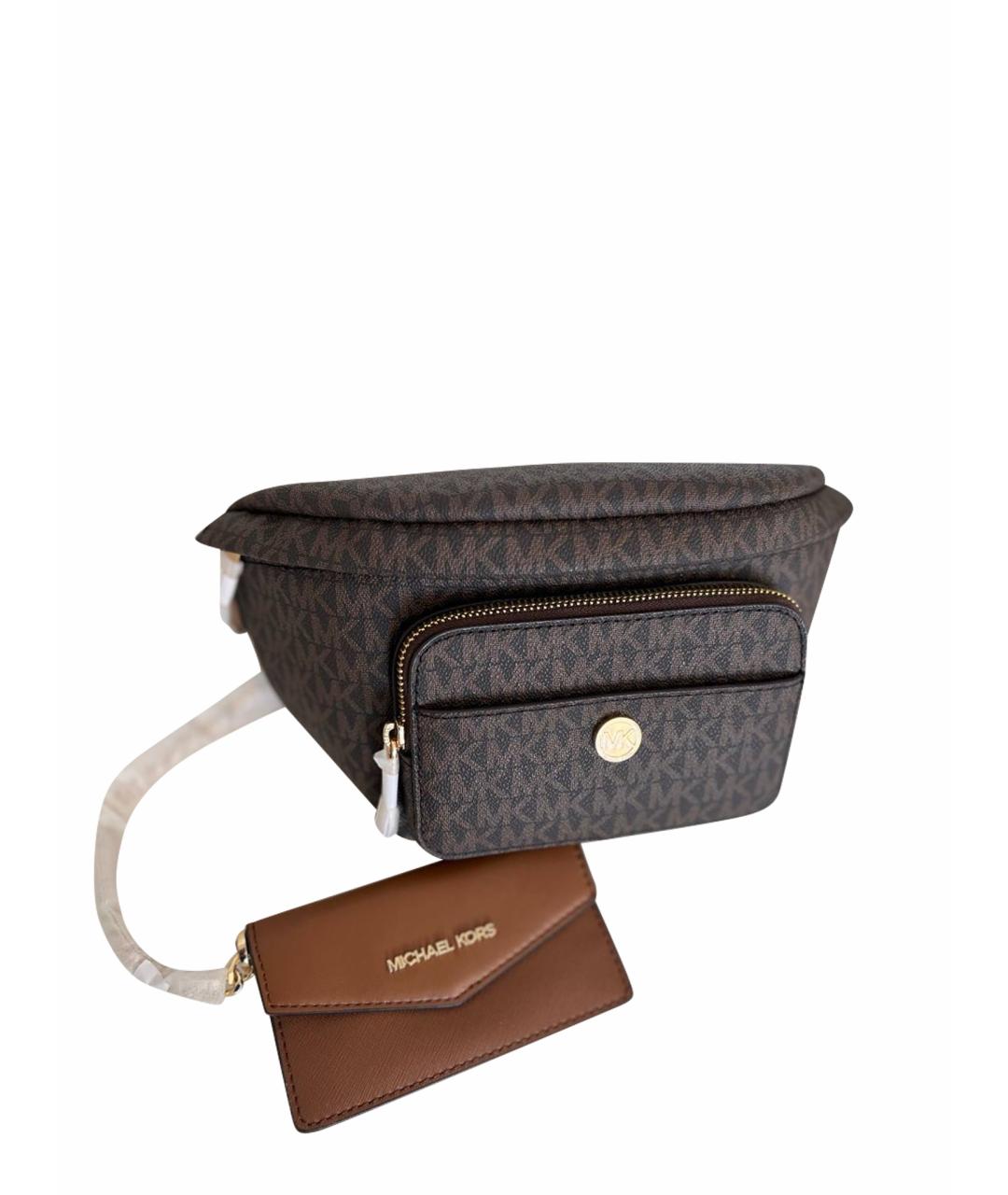 MICHAEL KORS Коричневая поясная сумка, фото 1