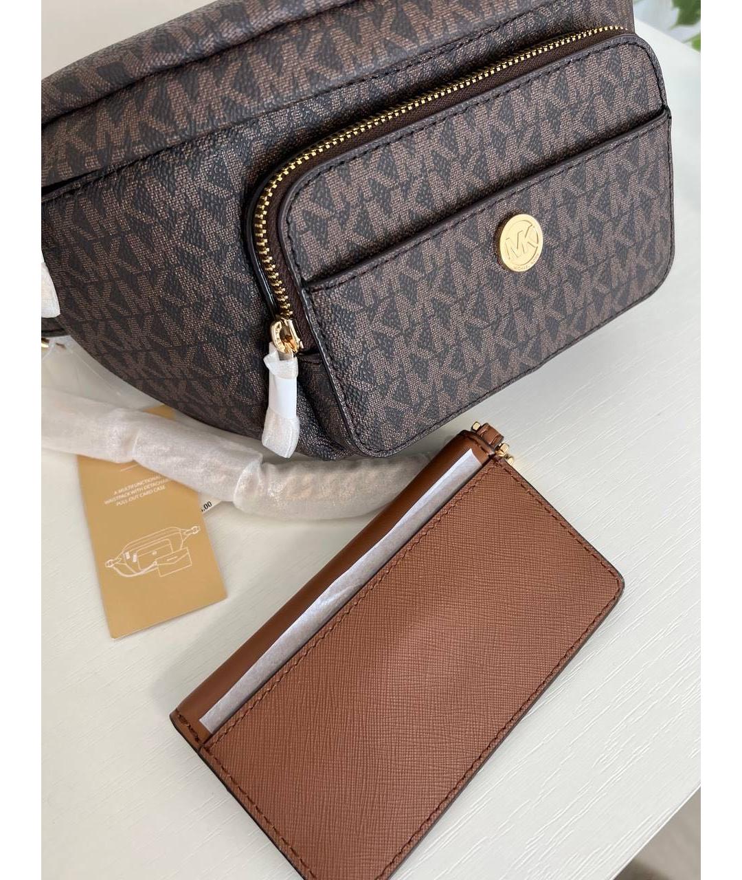 MICHAEL KORS Коричневая поясная сумка, фото 6