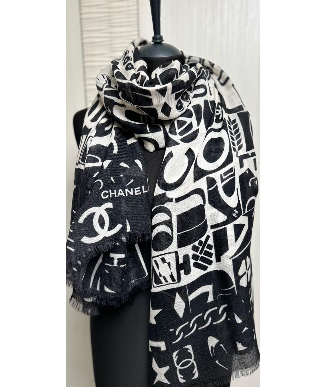 CHANEL PRE-OWNED Мульти кашемировый платок, фото 2