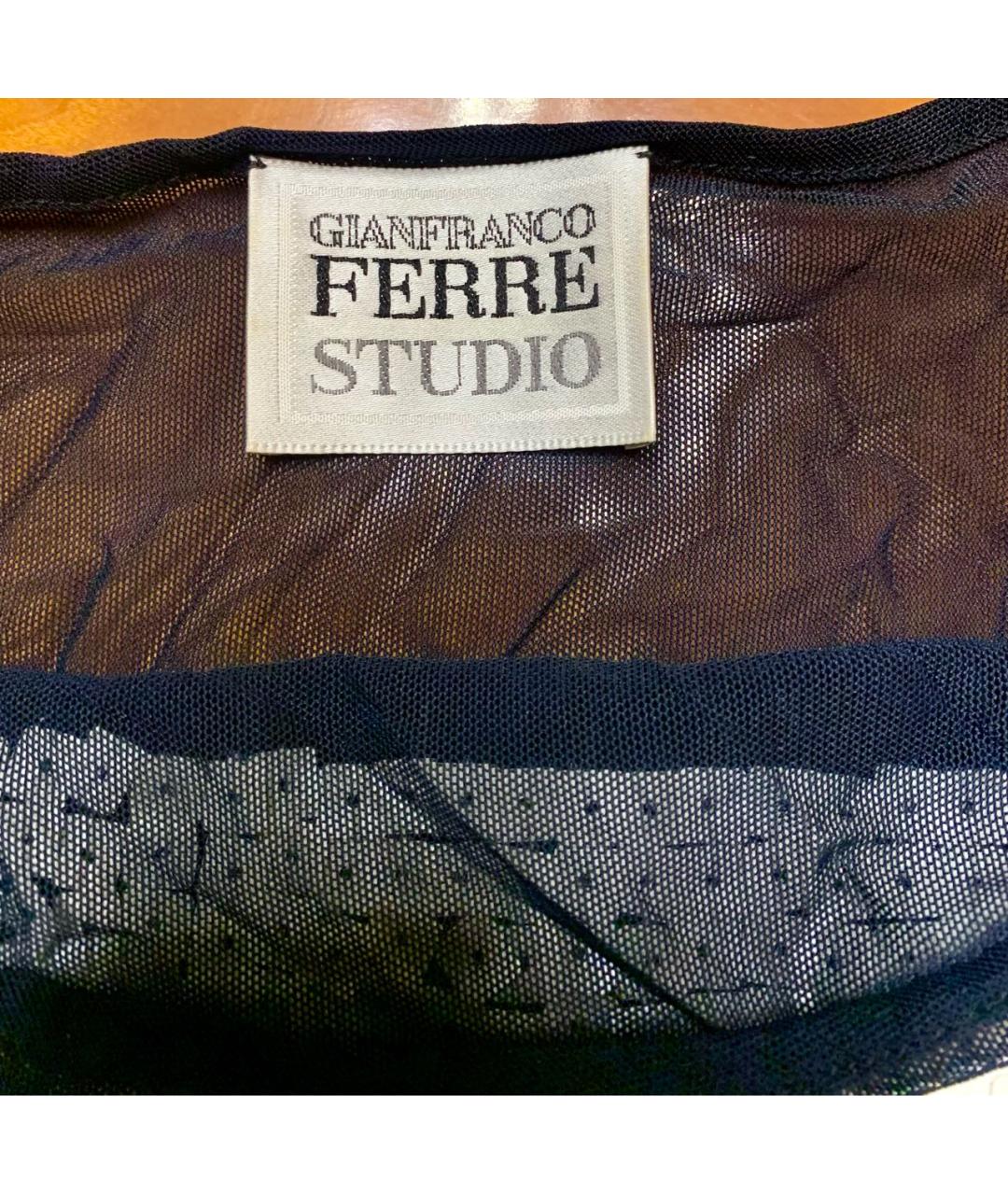GIANFRANCO FERRE Черная полиамидовая блузы, фото 2