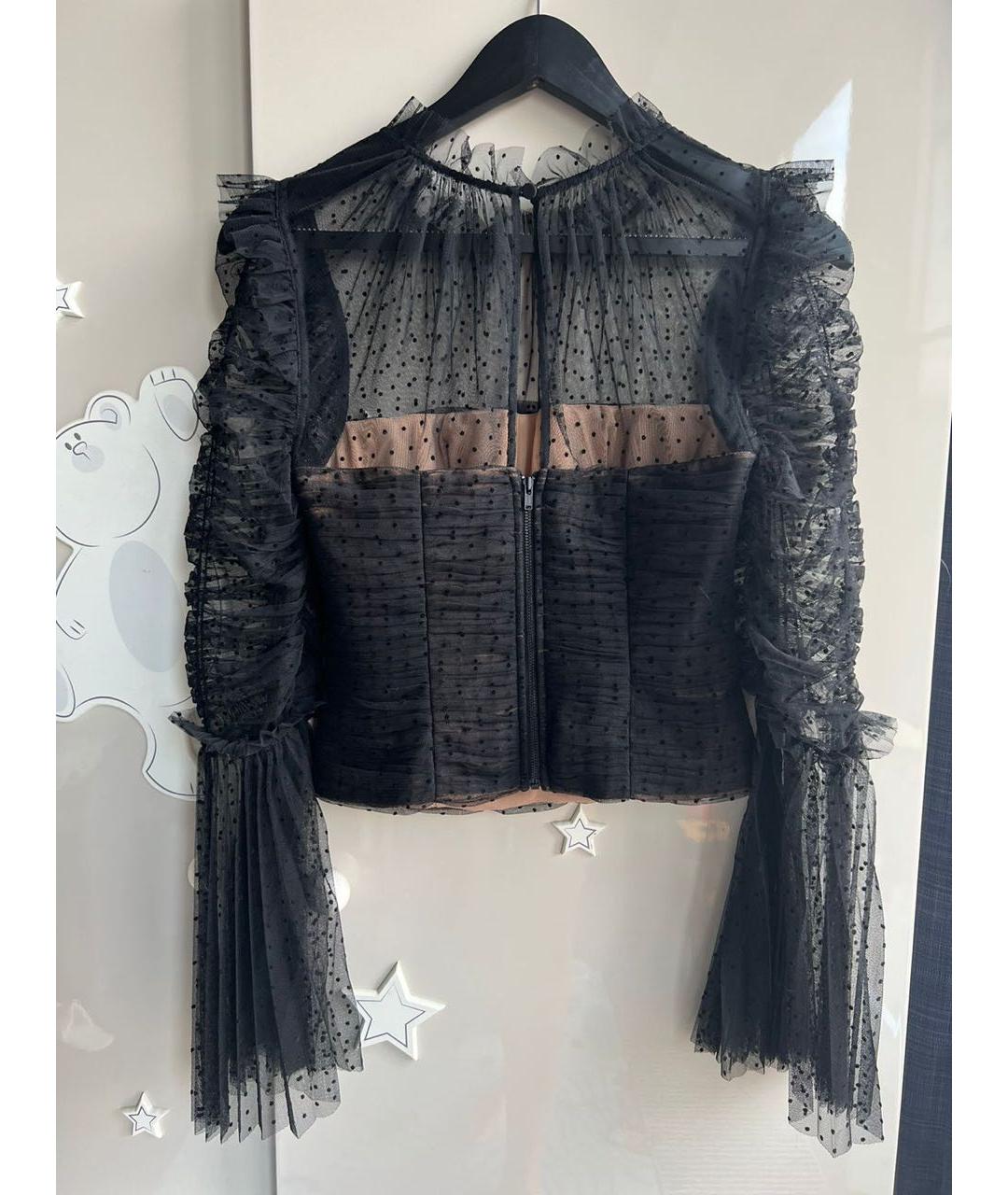 SELF-PORTRAIT Черная блузы, фото 3