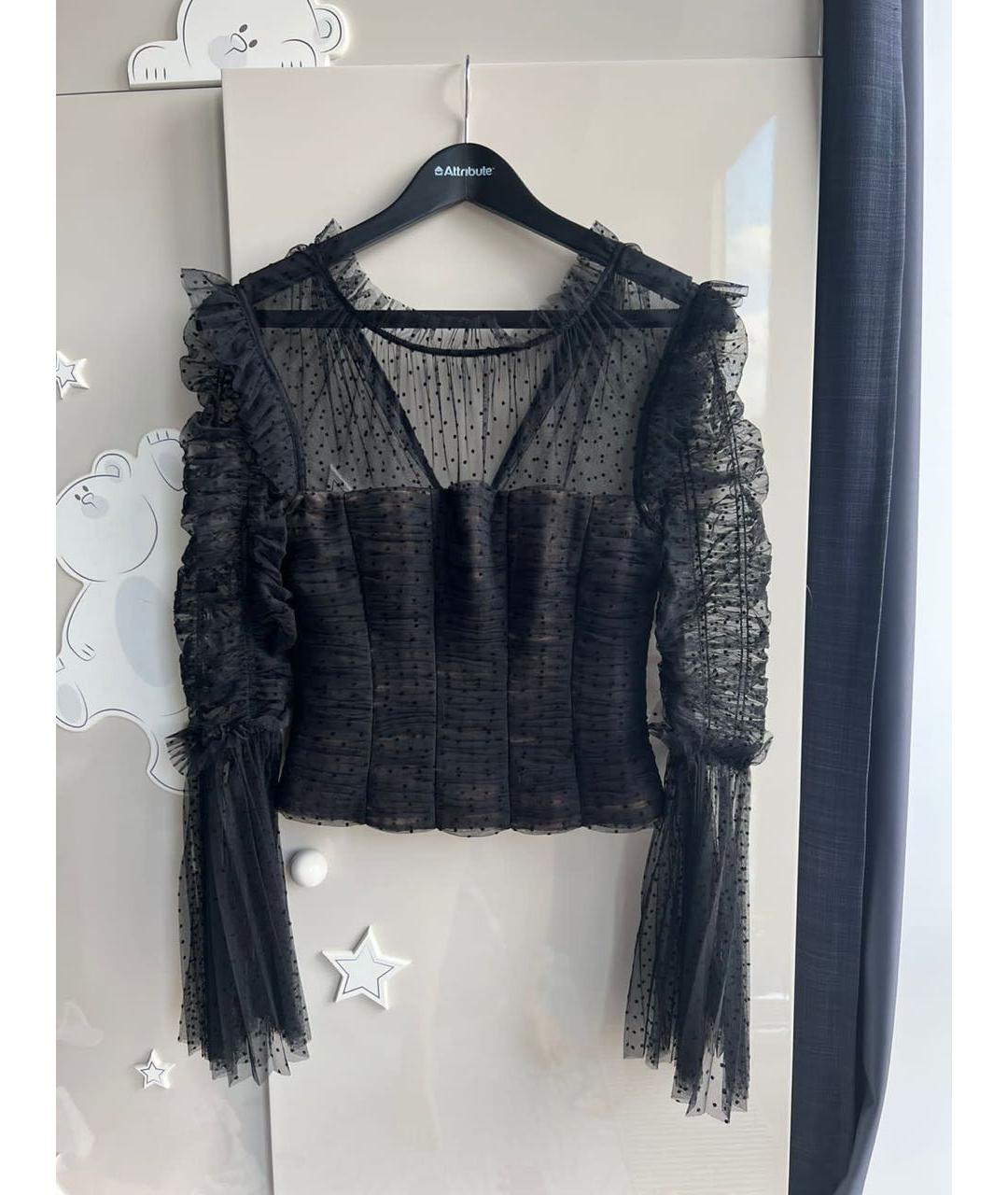 SELF-PORTRAIT Черная блузы, фото 2