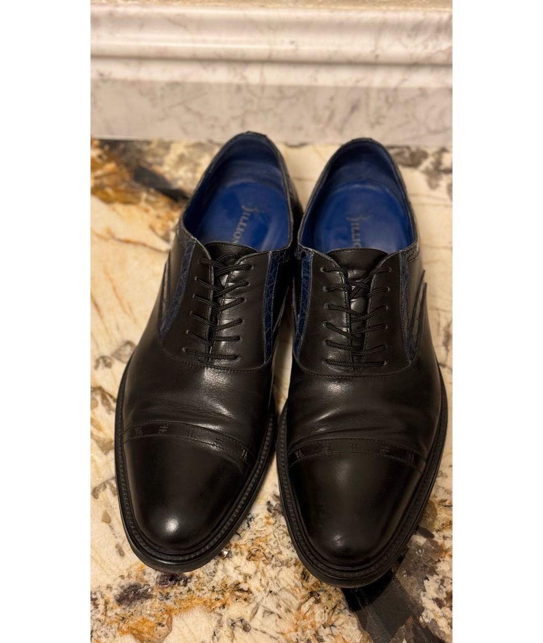 BILLIONAIRE Черные кожаные туфли, фото 3