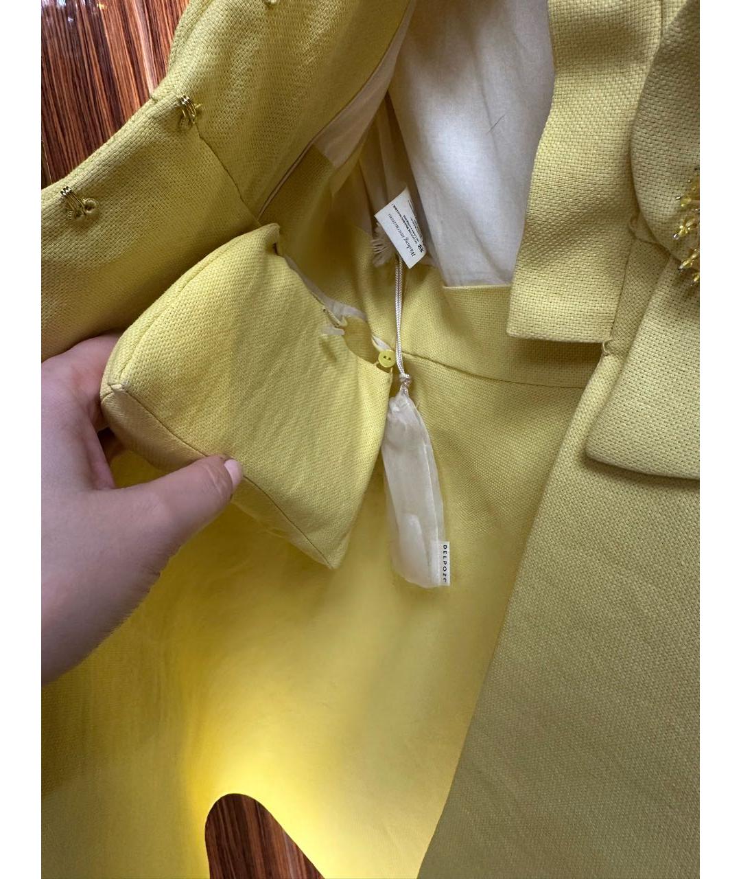 DELPOZO Желтый жакет/пиджак, фото 4