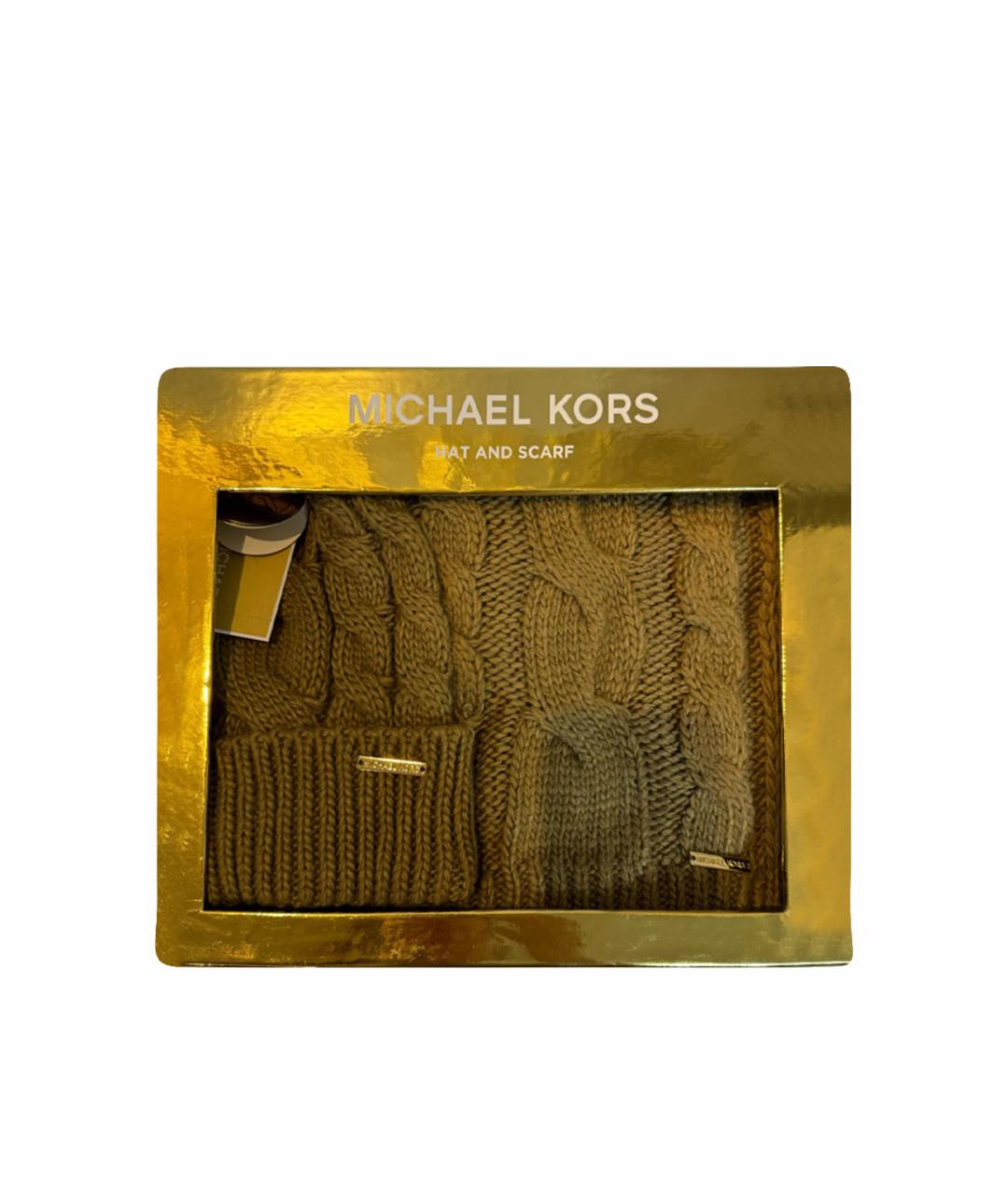 MICHAEL KORS Коричневая шапка, фото 1