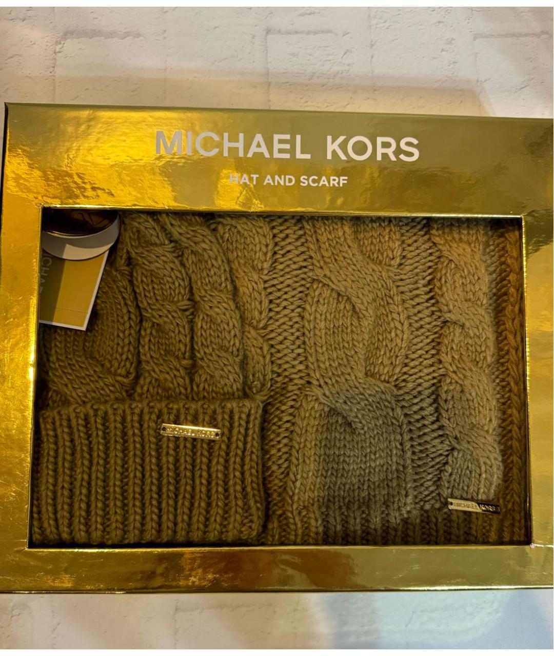 MICHAEL KORS Коричневая шапка, фото 5