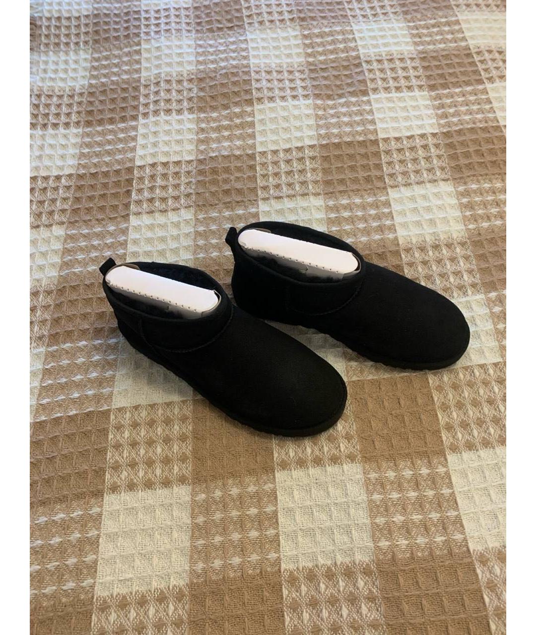UGG AUSTRALIA Черные низкие ботинки, фото 2