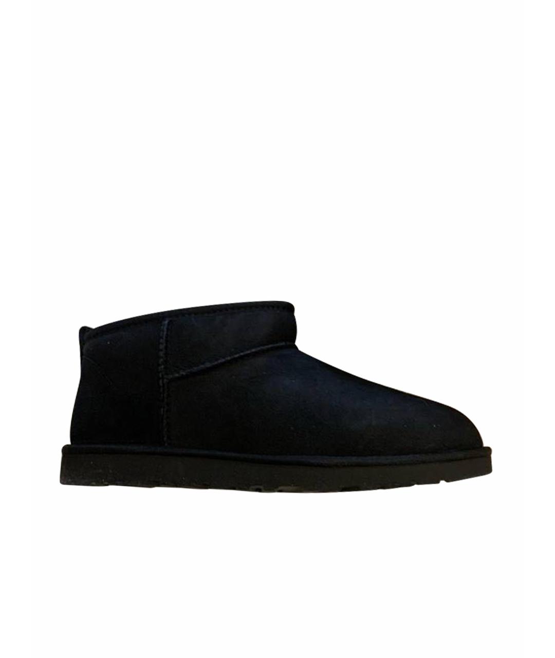 UGG AUSTRALIA Черные низкие ботинки, фото 1