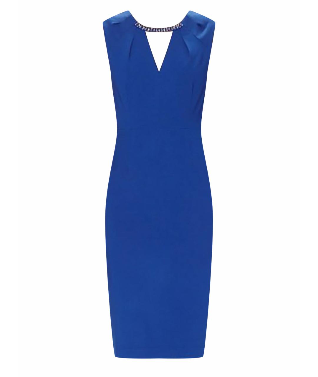 BCBG MAXAZRIA Синее полиэстеровое повседневное платье, фото 1