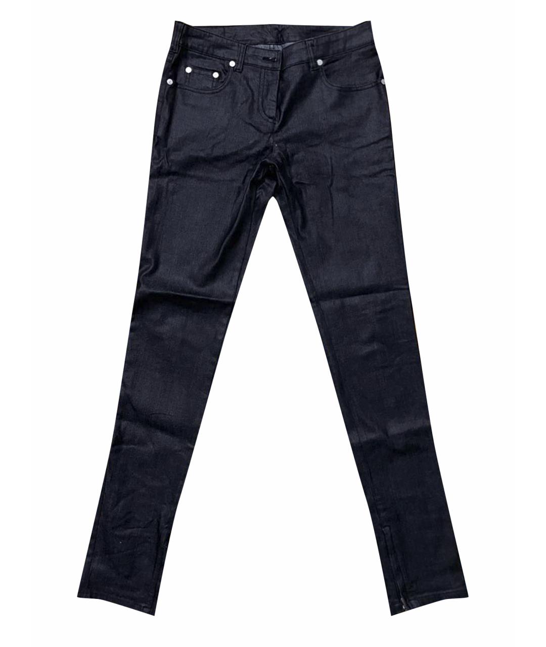 CHRISTIAN DIOR Антрацитовые хлопко-полиэстеровые джинсы слим, фото 1