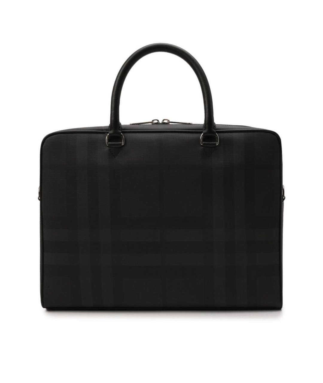BURBERRY Антрацитовый портфель из искусственной кожи, фото 9