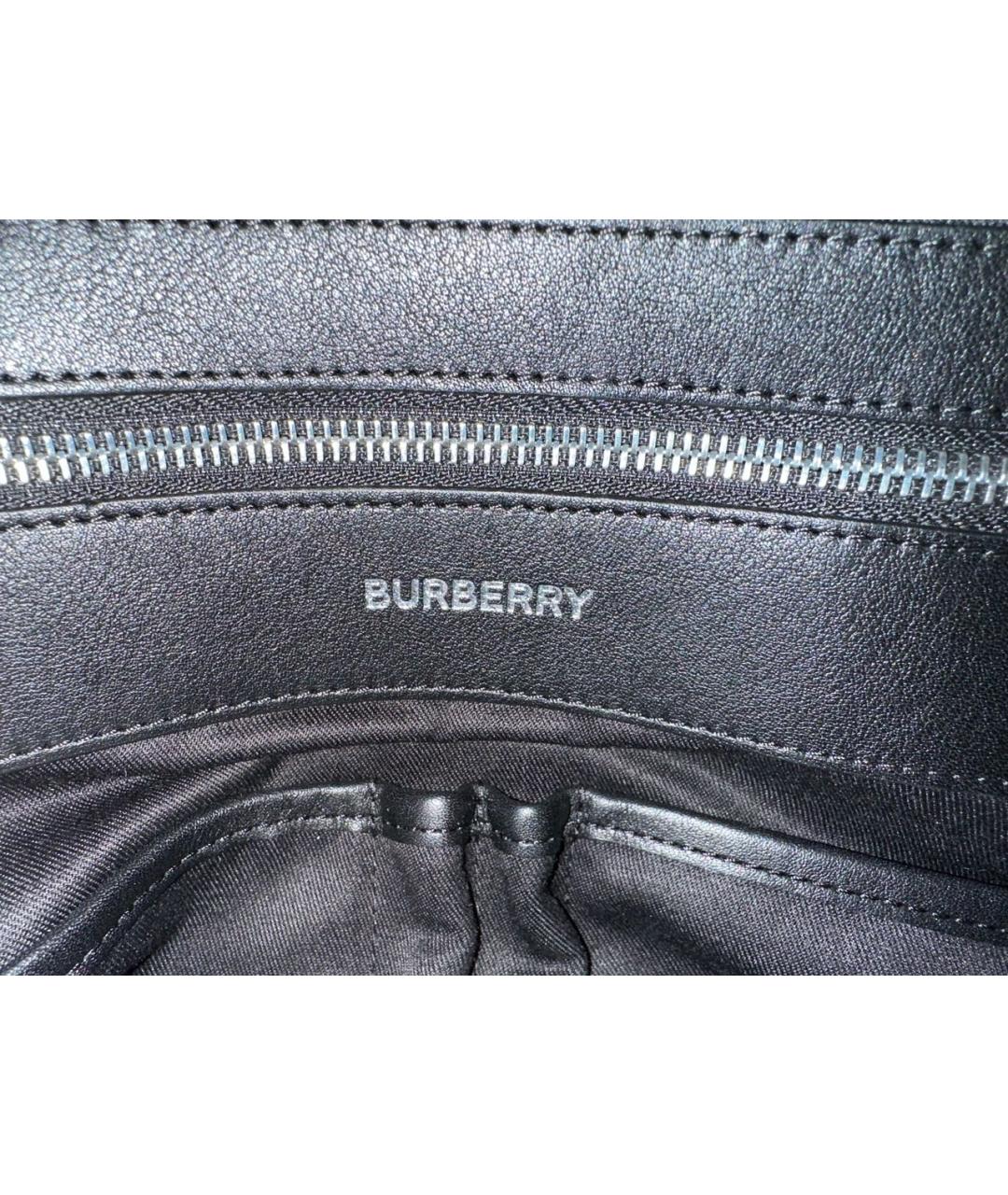 BURBERRY Антрацитовый портфель из искусственной кожи, фото 7