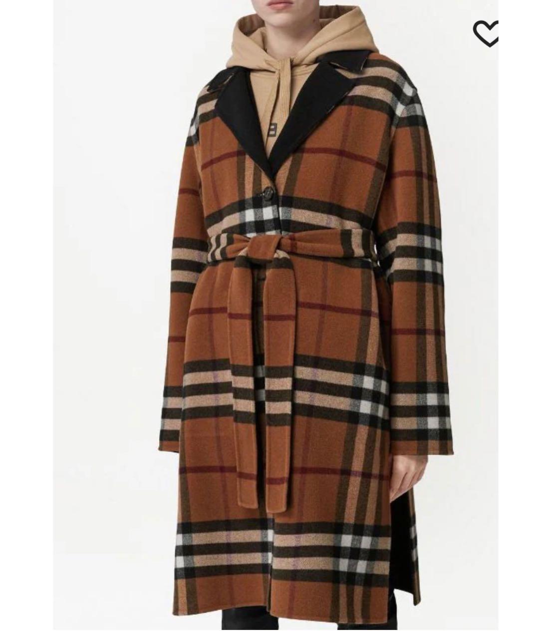 BURBERRY Черное шерстяное пальто, фото 7