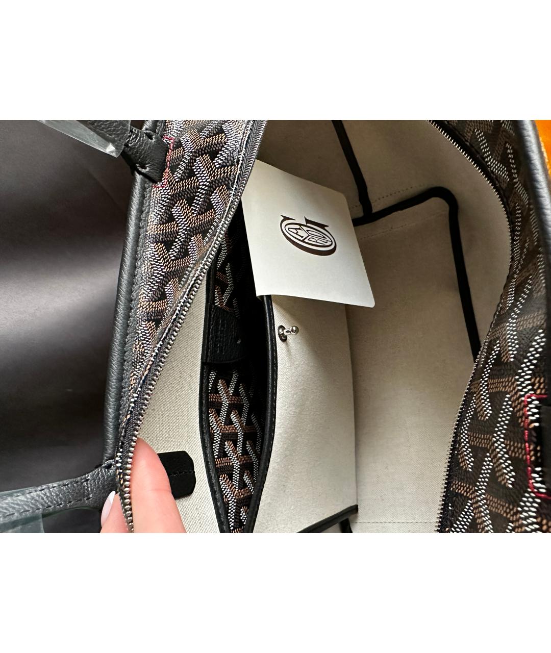 GOYARD Черная сумка тоут, фото 3