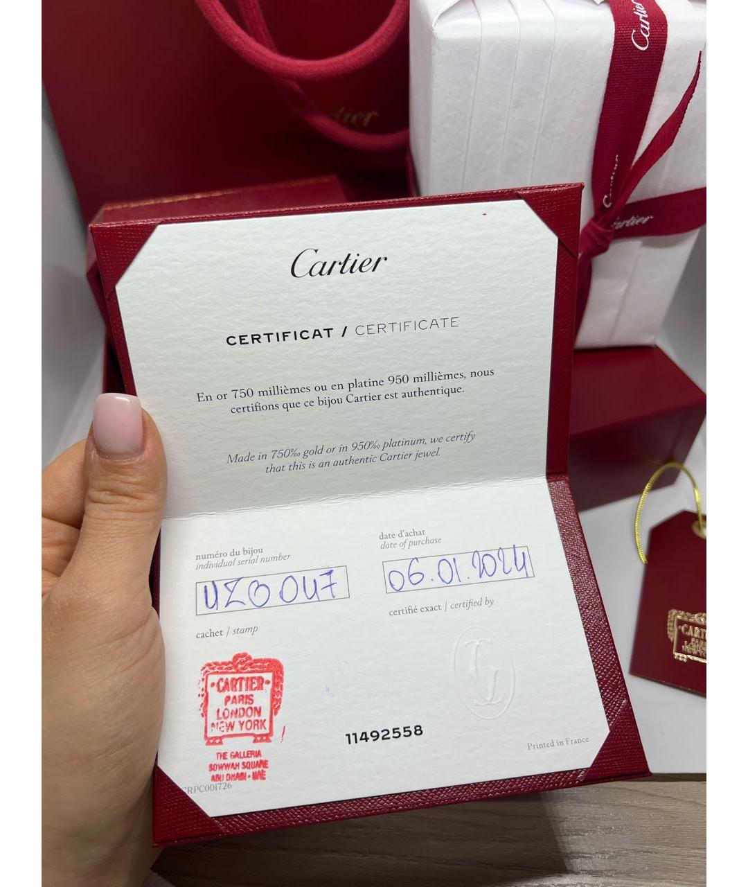 CARTIER Черный браслет из розового золота, фото 6