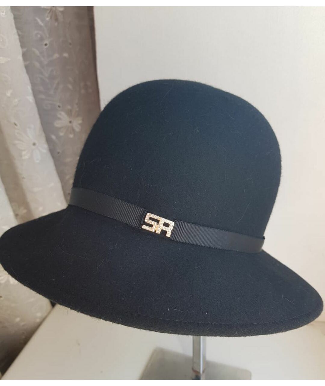 SONIA RYKIEL Черная шерстяная шляпа, фото 4