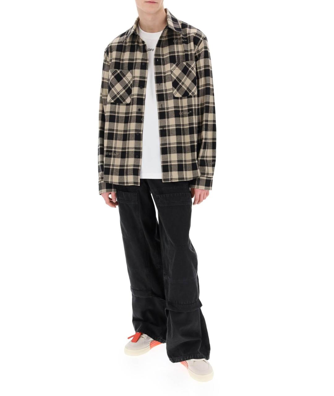 Off white plaid jacket deals