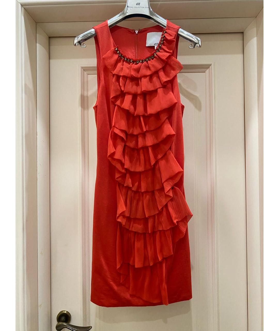 3.1 PHILLIP LIM Красное ацетатное коктейльное платье, фото 8