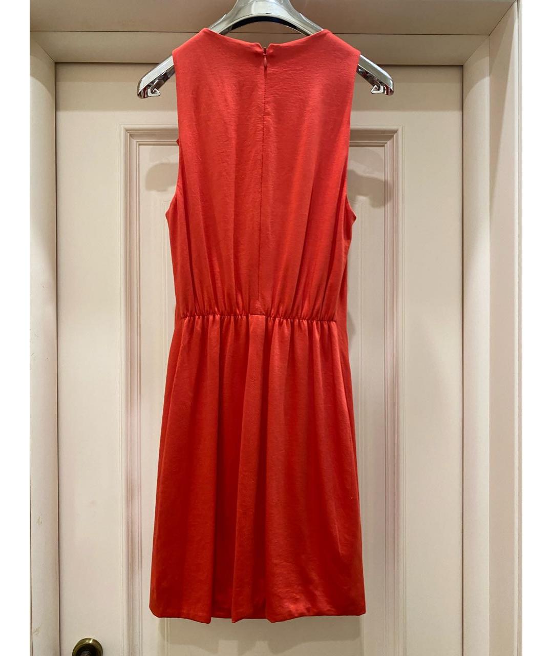 3.1 PHILLIP LIM Красное ацетатное коктейльное платье, фото 3