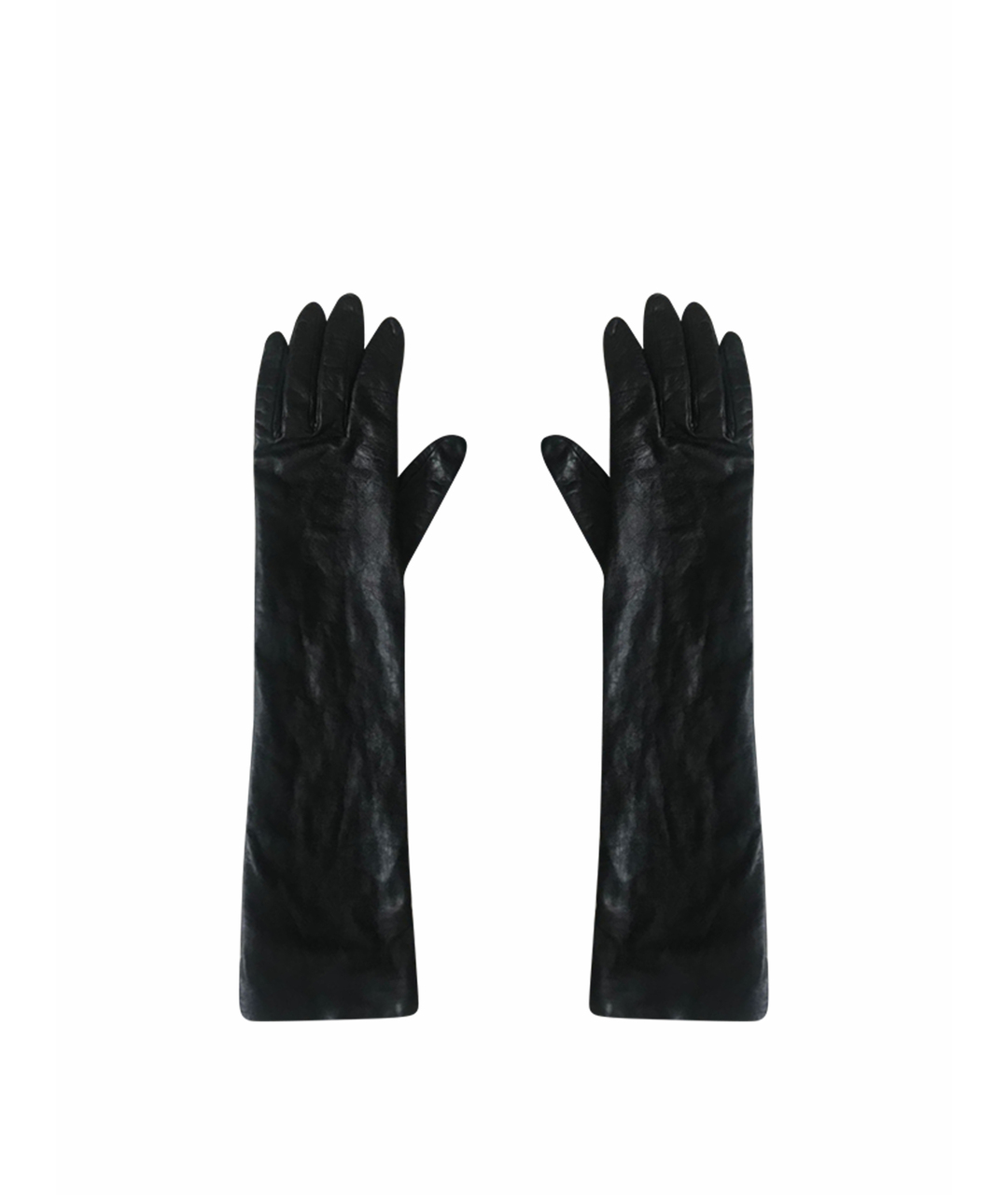 GIANFRANCO FERRE Черные кожаные перчатки, фото 1
