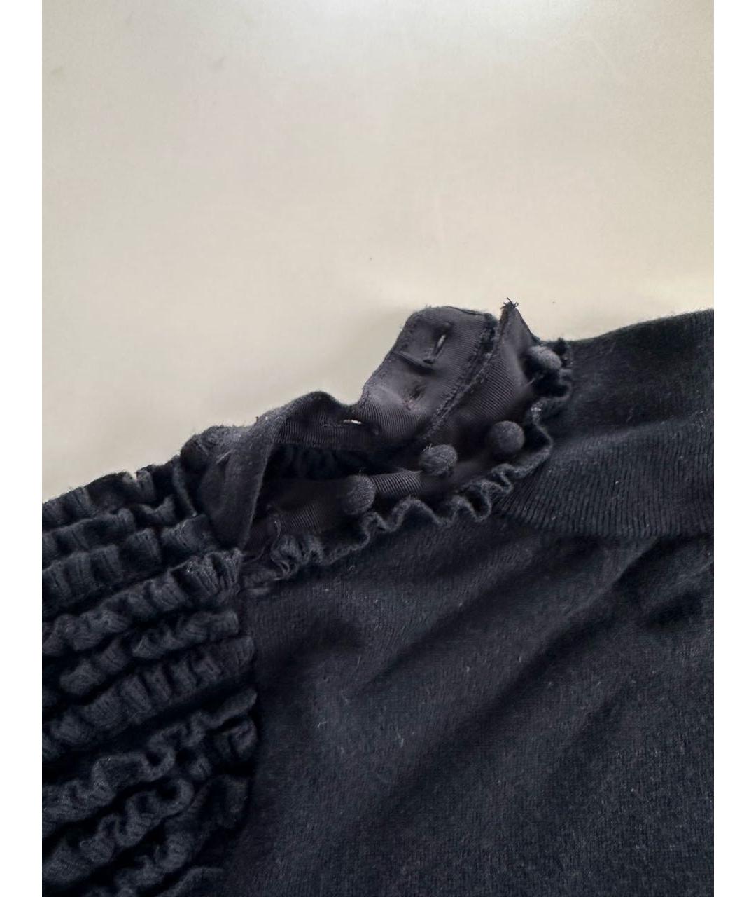 ELISABETTA FRANCHI Черный вискозный джемпер / свитер, фото 7