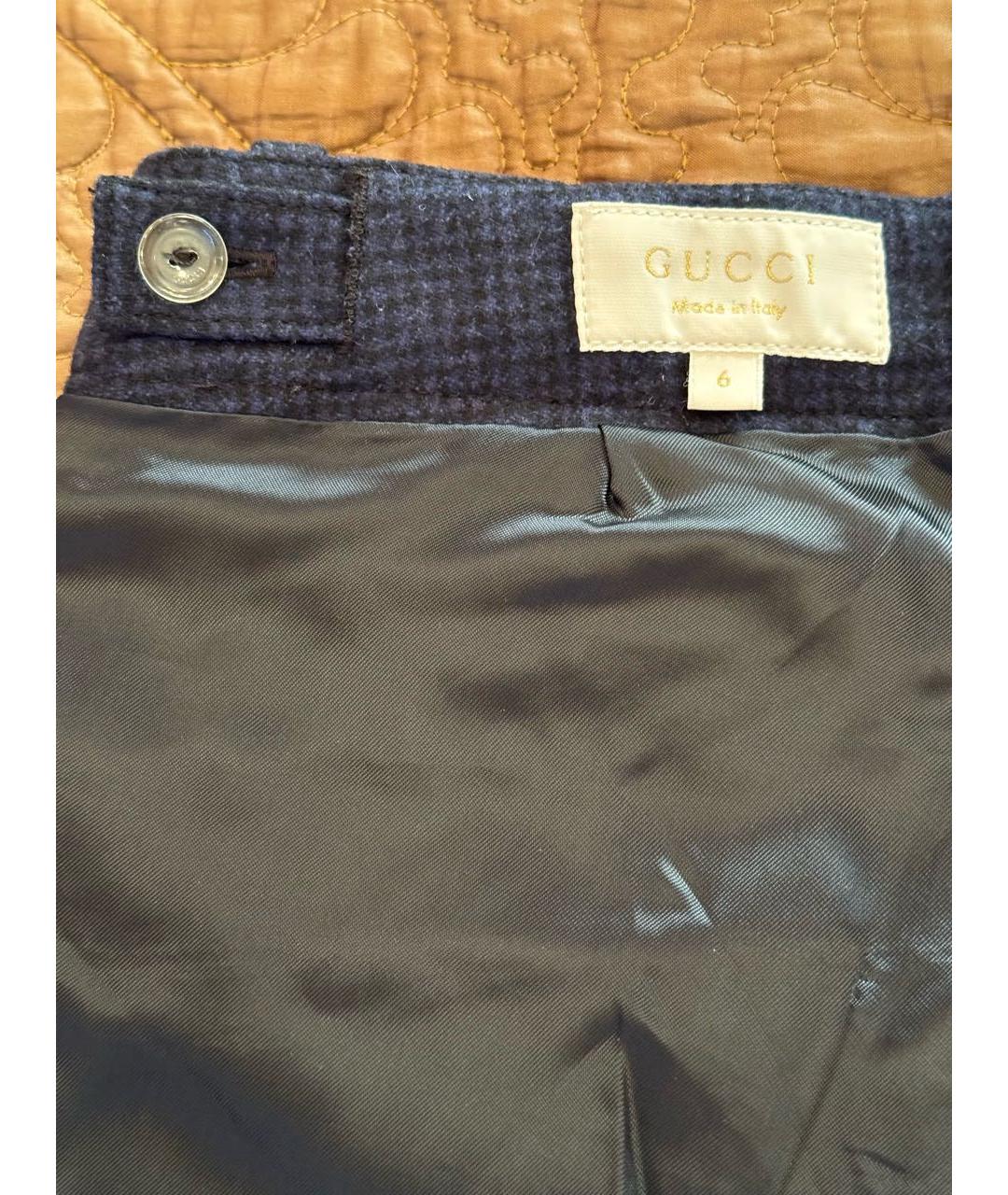 GUCCI Темно-синие брюки и шорты, фото 6