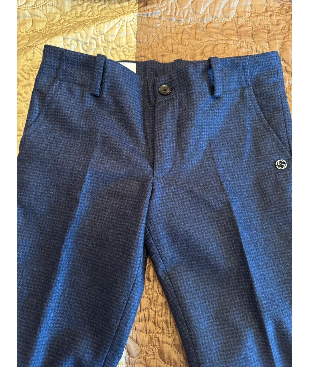 GUCCI Темно-синие брюки и шорты, фото 3