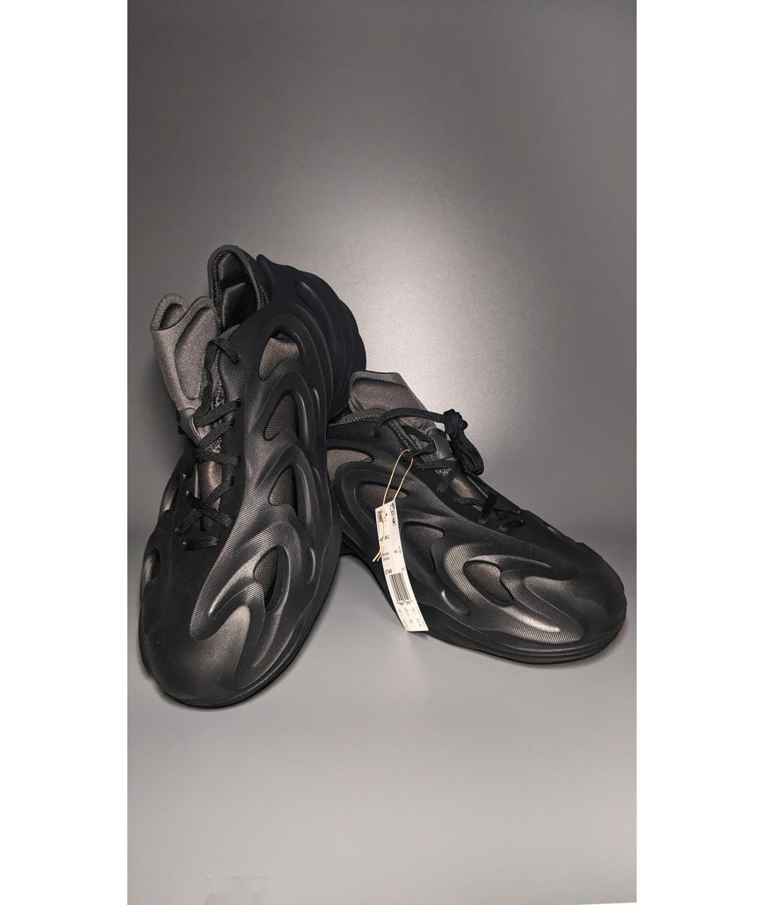 ADIDAS Черные резиновые низкие кроссовки / кеды, фото 2