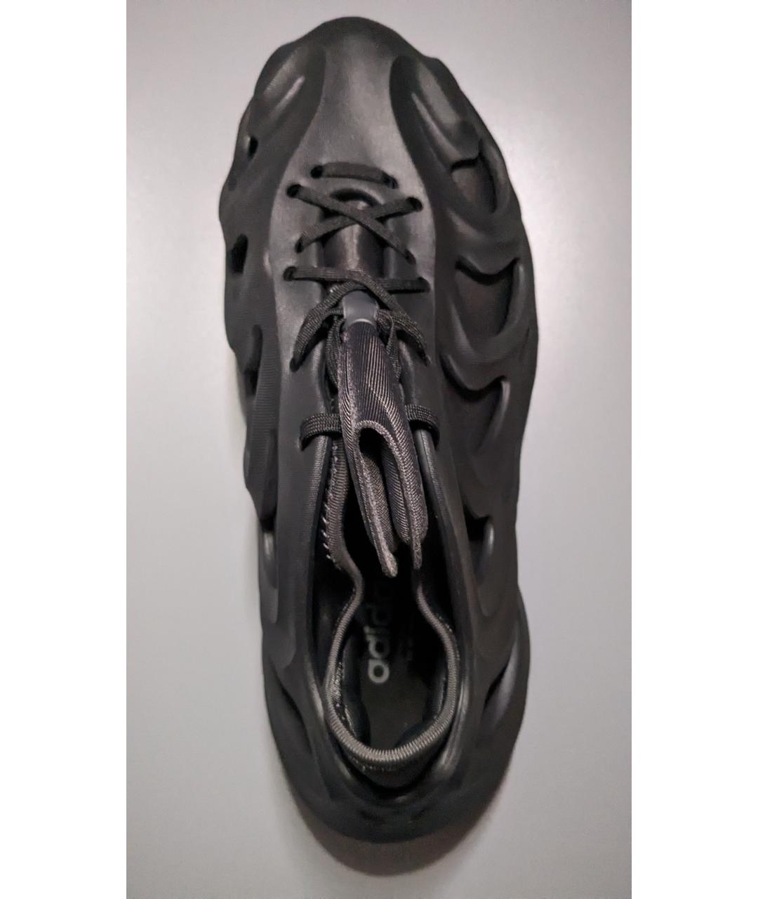 ADIDAS Черные резиновые низкие кроссовки / кеды, фото 3