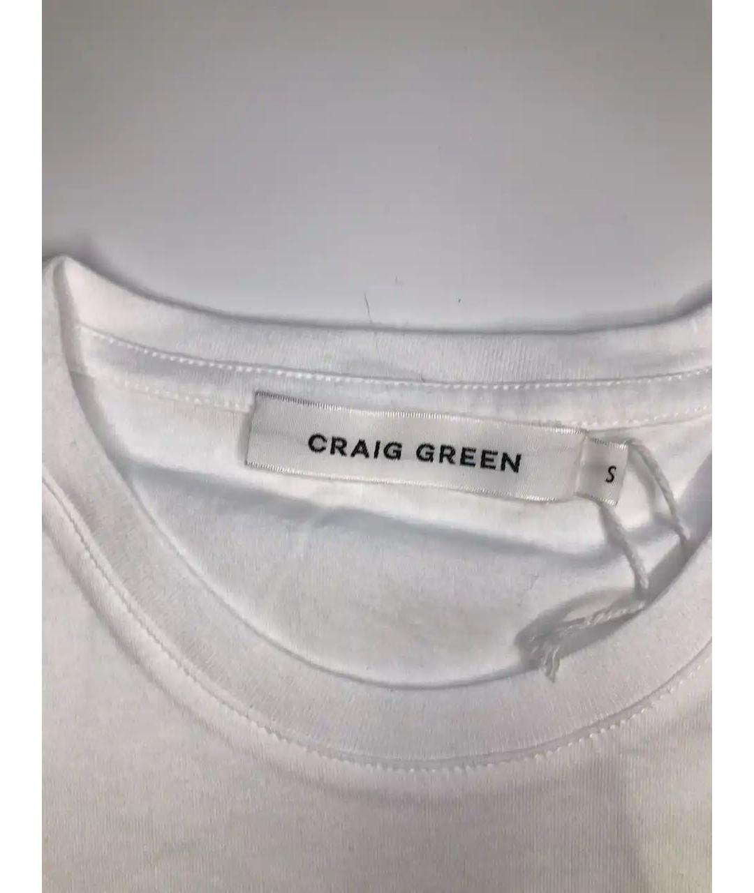 CRAIG GREEN Белая хлопковая футболка, фото 4