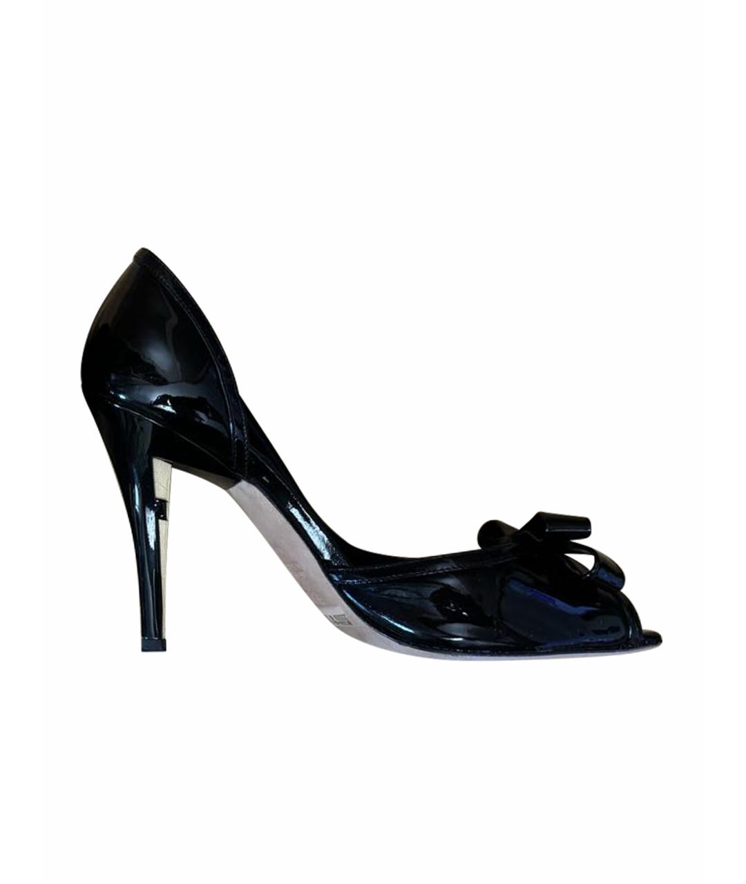 FENDI Черные туфли из лакированной кожи, фото 1
