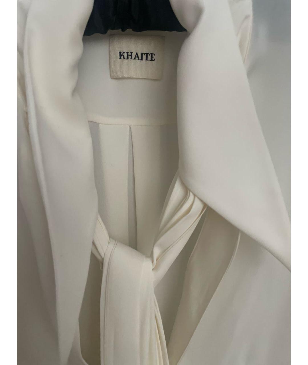 KHAITE Бежевая шелковая блузы, фото 4