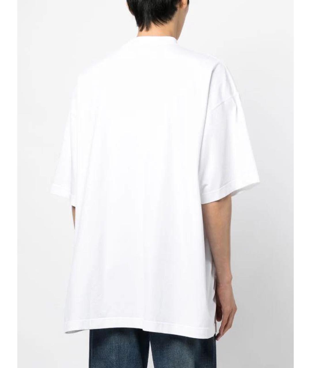 VETEMENTS Белая хлопковая футболка, фото 2