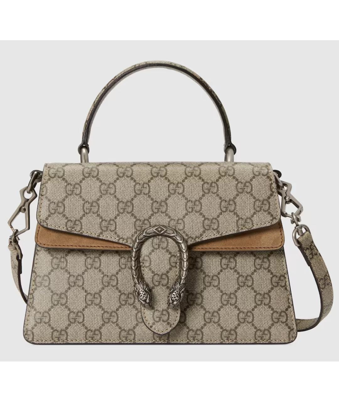 GUCCI Бежевая сумка с короткими ручками, фото 8