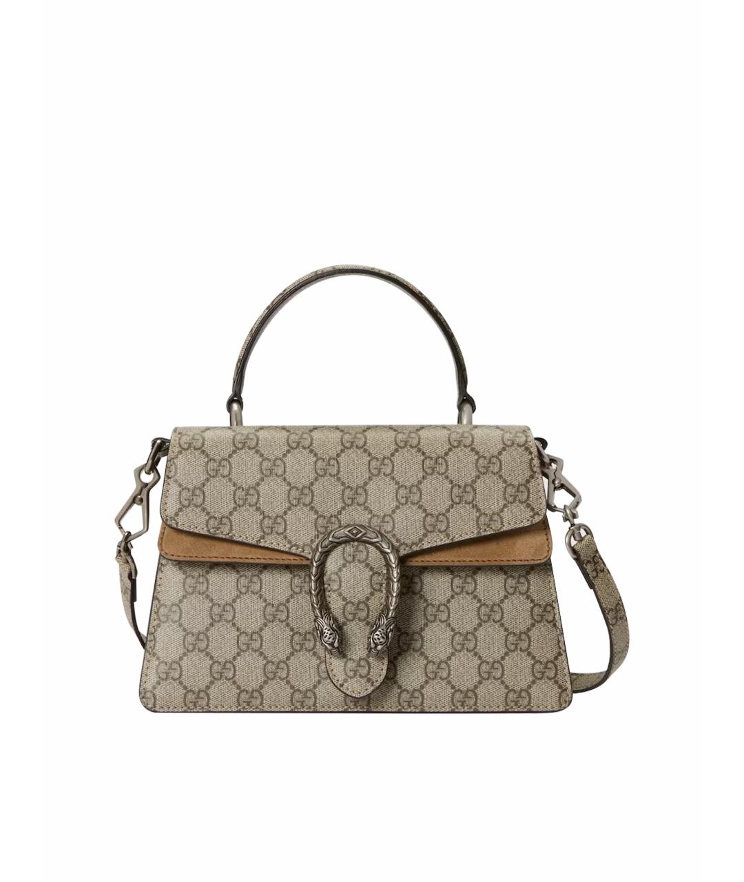 GUCCI Бежевая сумка с короткими ручками, фото 1