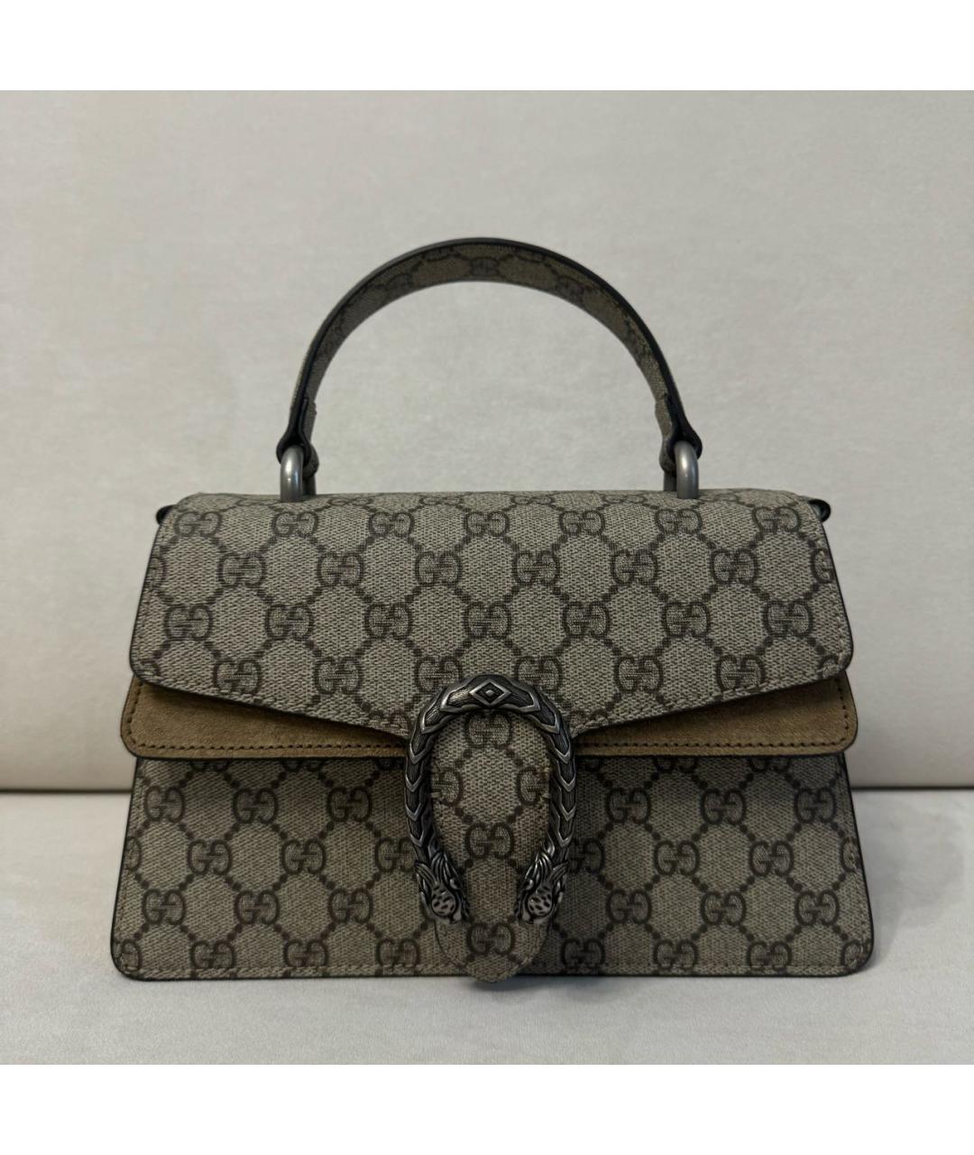 GUCCI Бежевая сумка с короткими ручками, фото 2