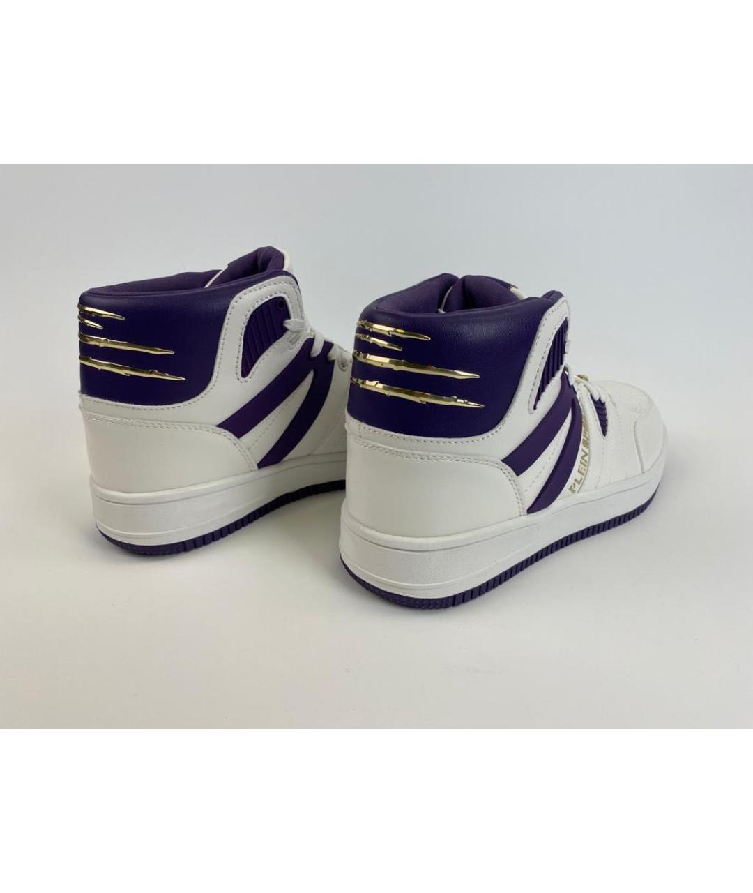 PLEIN SPORT Фиолетовые кроссовки из искусственной кожи, фото 3