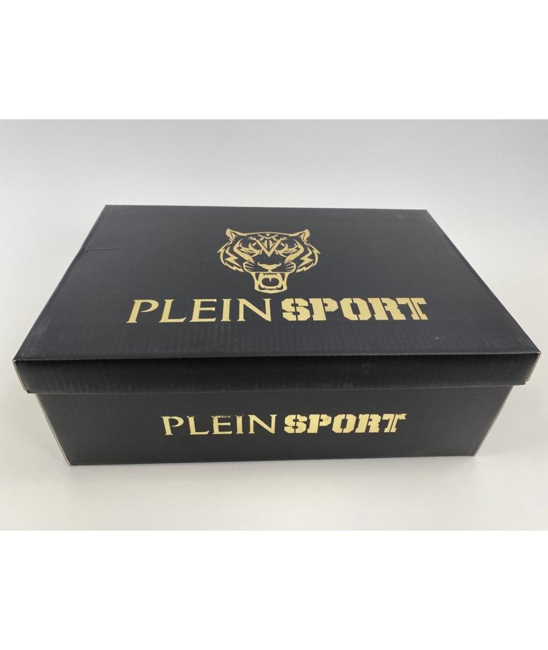 PLEIN SPORT Фиолетовые кроссовки из искусственной кожи, фото 5