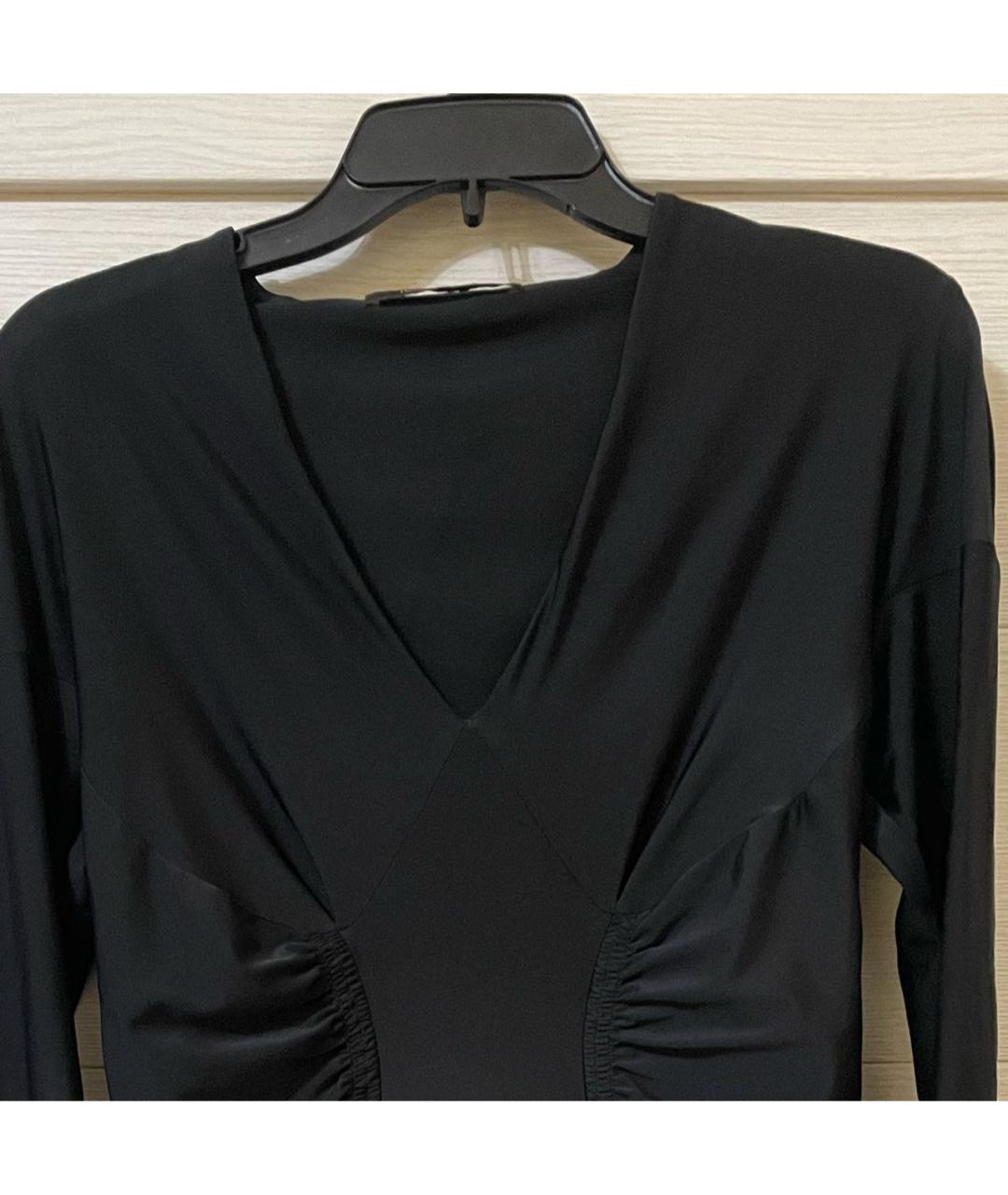 ROBERTO CAVALLI Черное вискозное коктейльное платье, фото 3