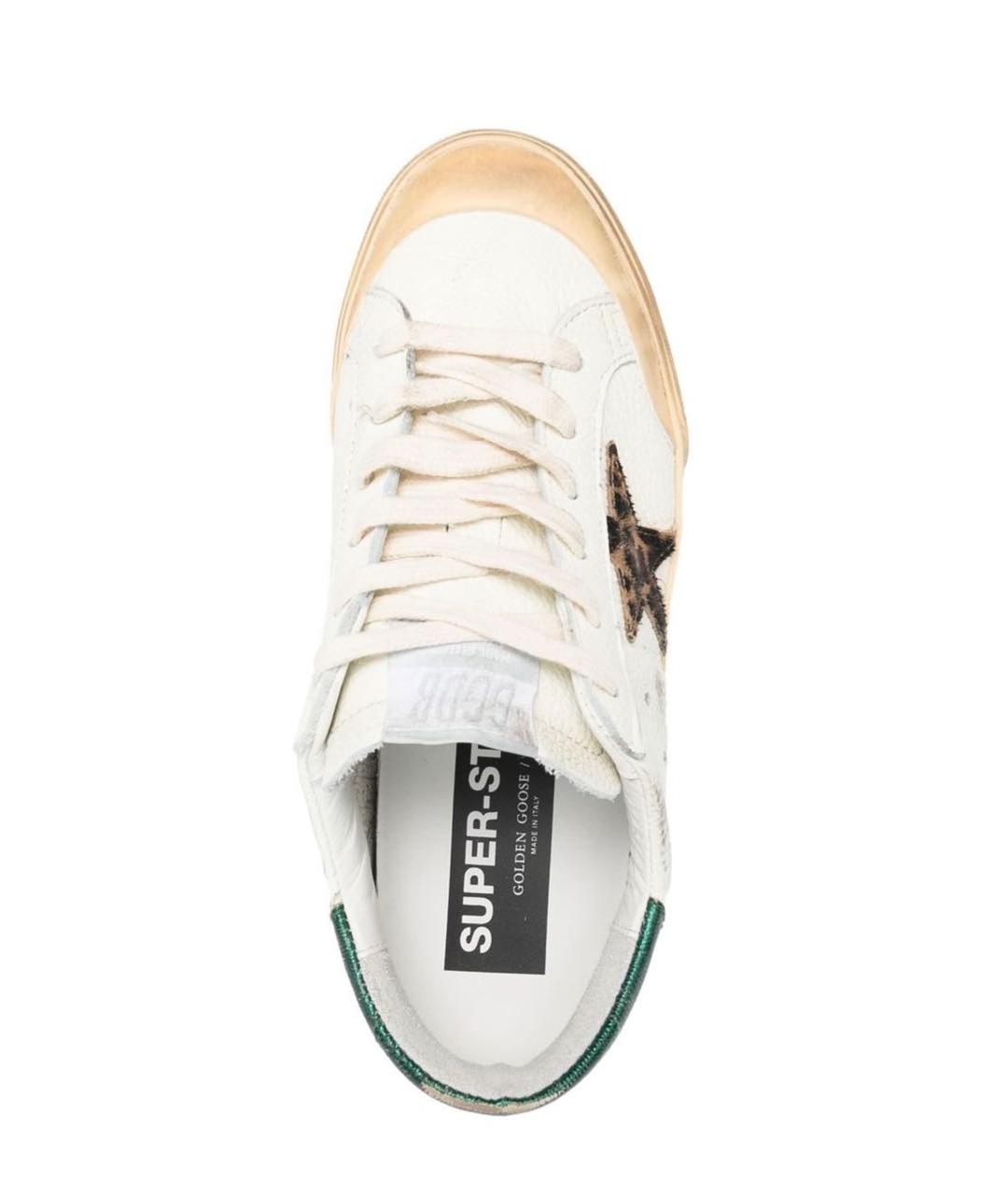 GOLDEN GOOSE DELUXE BRAND Белые кожаные кеды, фото 3