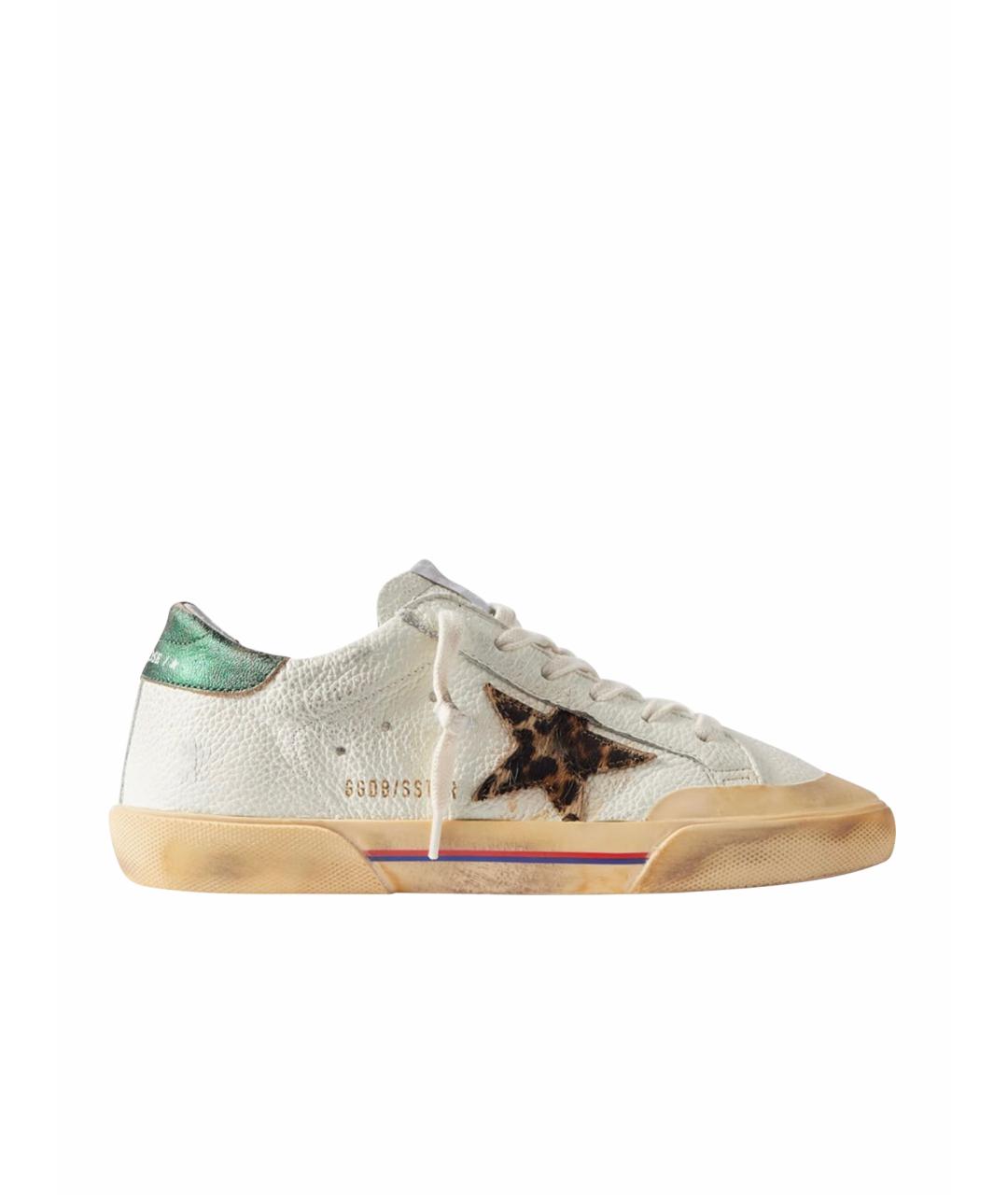 GOLDEN GOOSE DELUXE BRAND Белые кожаные кеды, фото 1