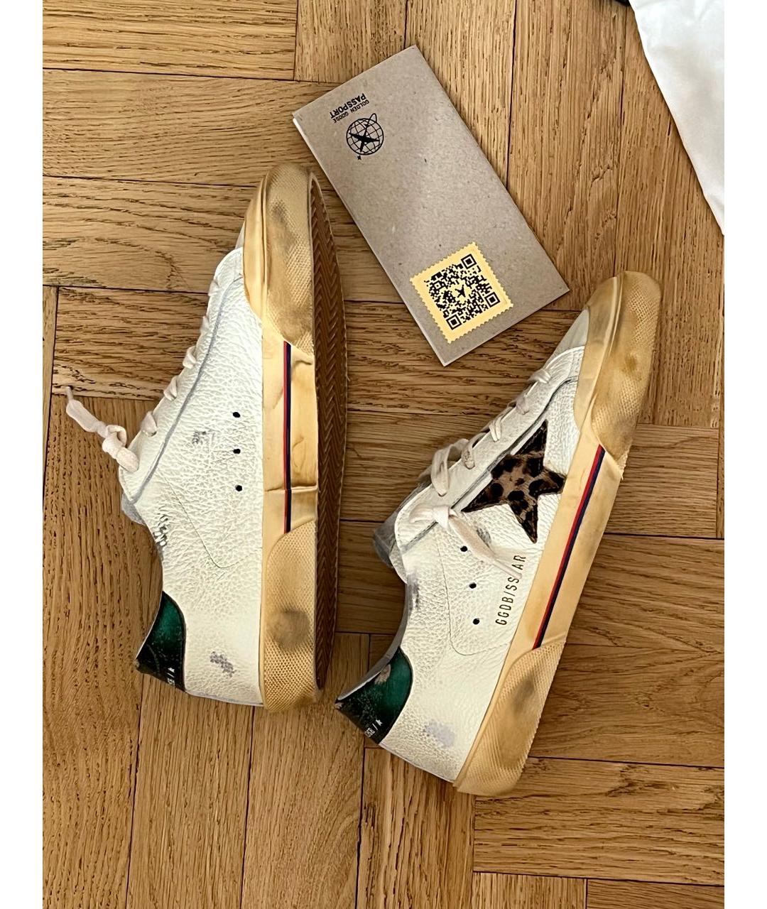 GOLDEN GOOSE DELUXE BRAND Белые кожаные кеды, фото 5