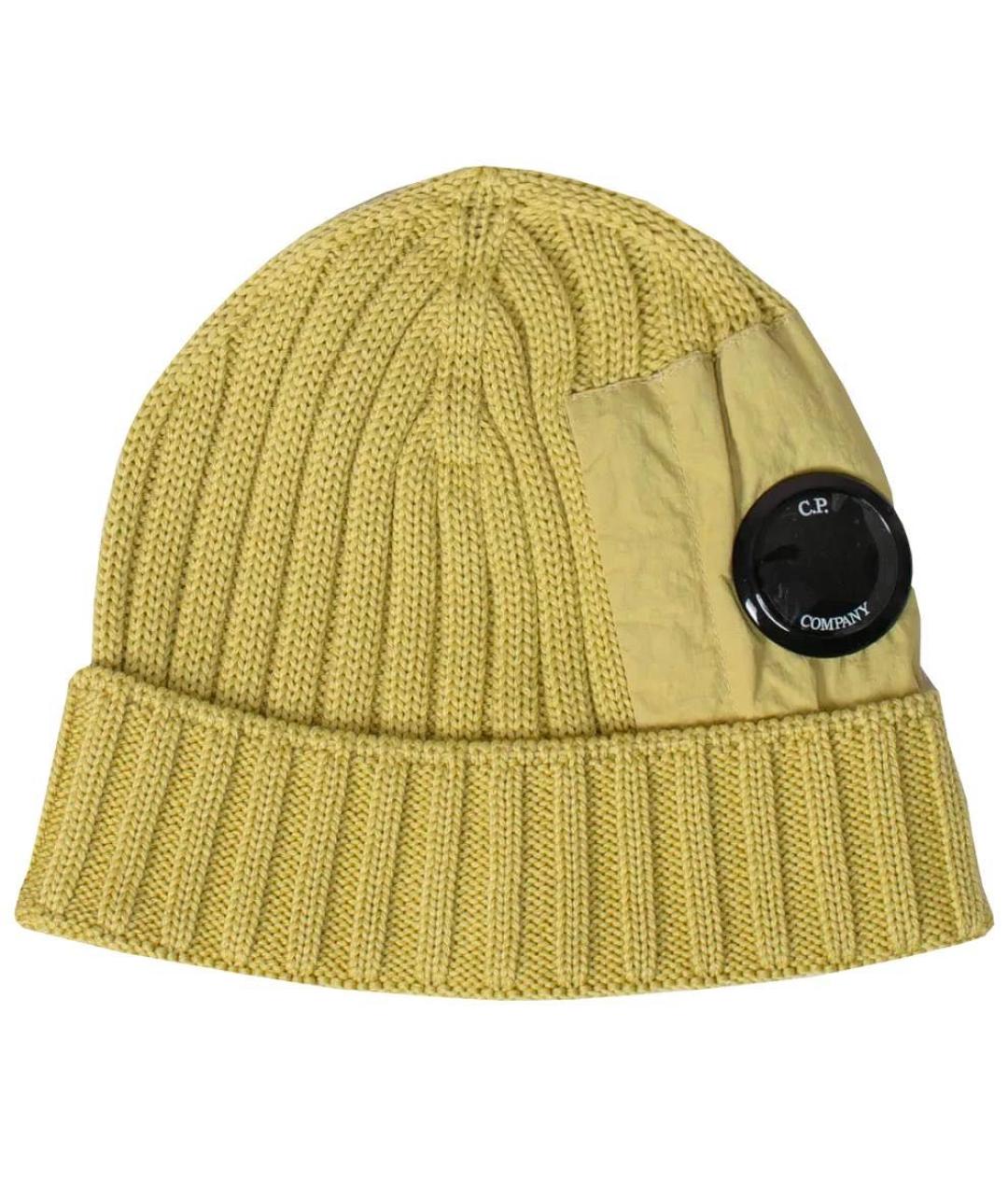 CP COMPANY Желтая шерстяная шапка, фото 1
